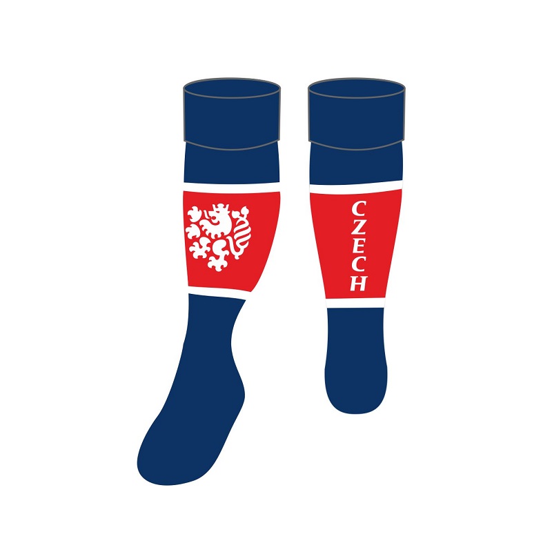 Stulpny Czech Rugby dětské - královská-červená