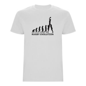 Tričko Rugby Evolution - Lineout - bílé