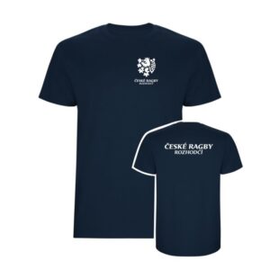 Tričko České Ragby Rozhodčí (b3s) - modré
